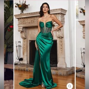Prom Dress Emerald Green
